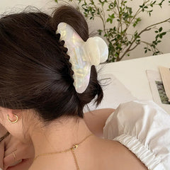 Hnewly Retro High Quality Acetate Hair Claw Large Barrettes For Women Elegant Hairpin Shark Clip Lady Leopard Hair Clips Headdress