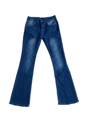 Hnewly Women's Retro Washed Low Waisted Micro Flared Jeans Summer New Chic Casual Slim Pants Female Sexy Denim Bell-bottoms Trousers