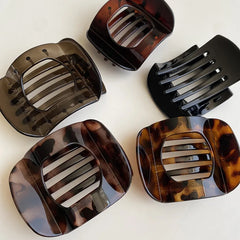 Lunivop  Fashion Leopard Flat Hair Claws Clamp Plastic Duckbill Hair Clip for Women Girls Hairpin Ponytail Styling Tools Hair Accessories