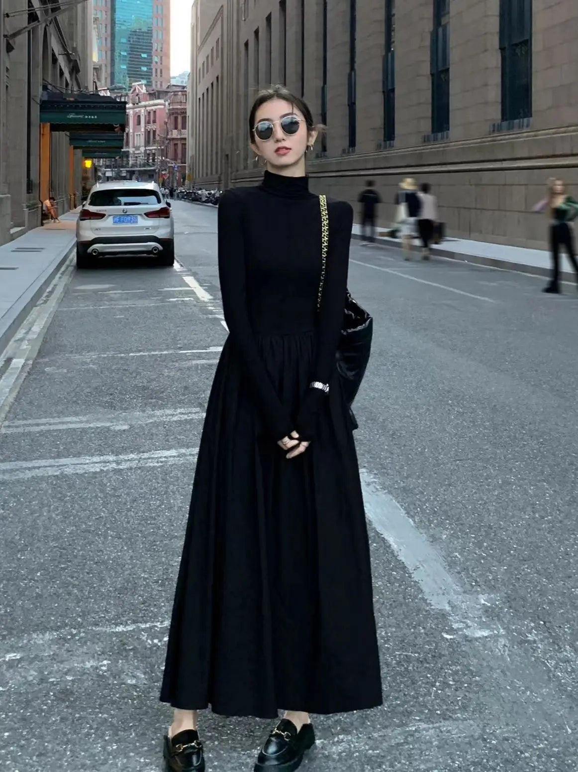Hnewly Summer New Women Elegant Midi A Line Party Dress Female Vestdios Office Lady Bodycon Fashion Slim Clothes