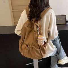 Lunivop Solid Oxford Backpacks For Women Korea Lazy Style Leisure Or Travel Bags College Style Cloth School Bags For Men Soft Light Bag