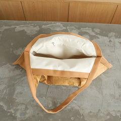 Hnewly  Mask Shaped Shoulder Bag Pleated DuPont Paper Handbag Casual Tote Pure Color Shopping Bags For Women