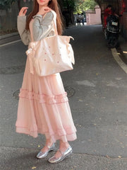 Hnewly French Elegant Chiffon Dress Beach Style Sleeveless Sweet Fairy Summer Even Party One Piece Dress Korean Fashion 2000s Vintage