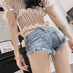 Hnewly  New Women's Sexy Nightclub Low-waist Hot Girls Denim Shorts