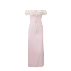 Hnewly French Elegant Pink Dress Y2K Summer Slim Sweet Tank Dresses Fashion Evening Party Club Vestidos Women's New