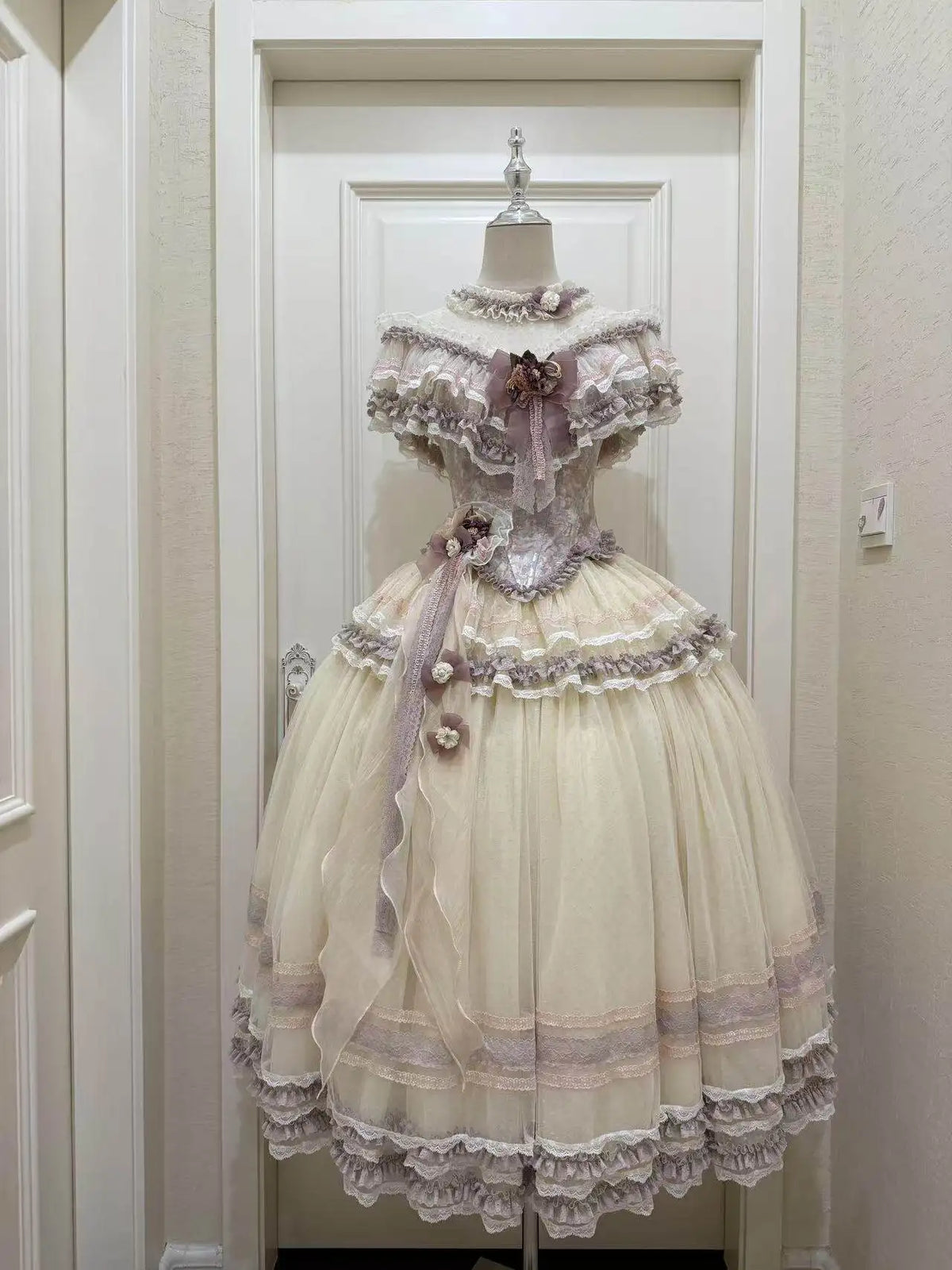 Hnewly  New Spring Summer Original Fairy Dress Set Women Sweet Girls Lace Slim-fit Top High-waisted Skirt Elegant Lolita Two-piece Set