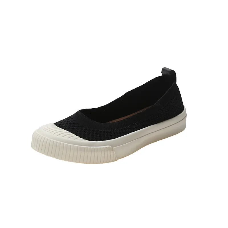 Hnewly Shallow Mouth Casual Woman Shoe Slip-on Round Toe Female Footwear Loafers With Fur Soft New Slip On Summer Moccasin Dress Leisur