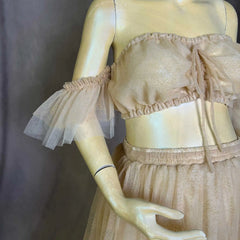 Hnewly  Maternity Dresses Photoshoot Womens One-shoulder Two-piece Dress Photography and Pregnancy Gowns for Baby Shower Shoot