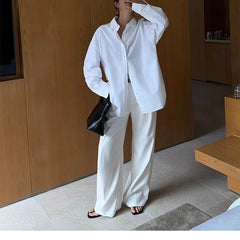 Hnewly  Multicolor Office High-waisted Wide-leg Suit Pants Women's Autumn Loose and Drape Casual Straight Mopping Trousers