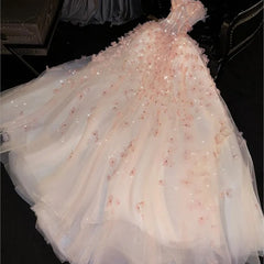 Hnewly  Breast light luxury small pink host student art test performance dress