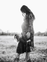 Hnewly  Vintage Maternity Photography Lace Dress Long  Floral Maxi Gown Pregnancy Photoshoot Outfit Maternity Photo Prop Dress Set