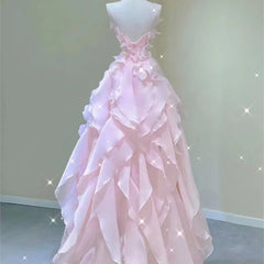 Hnewly  Pink Evening Dress Women's Light Luxury Banquet Toast Birthday Adult