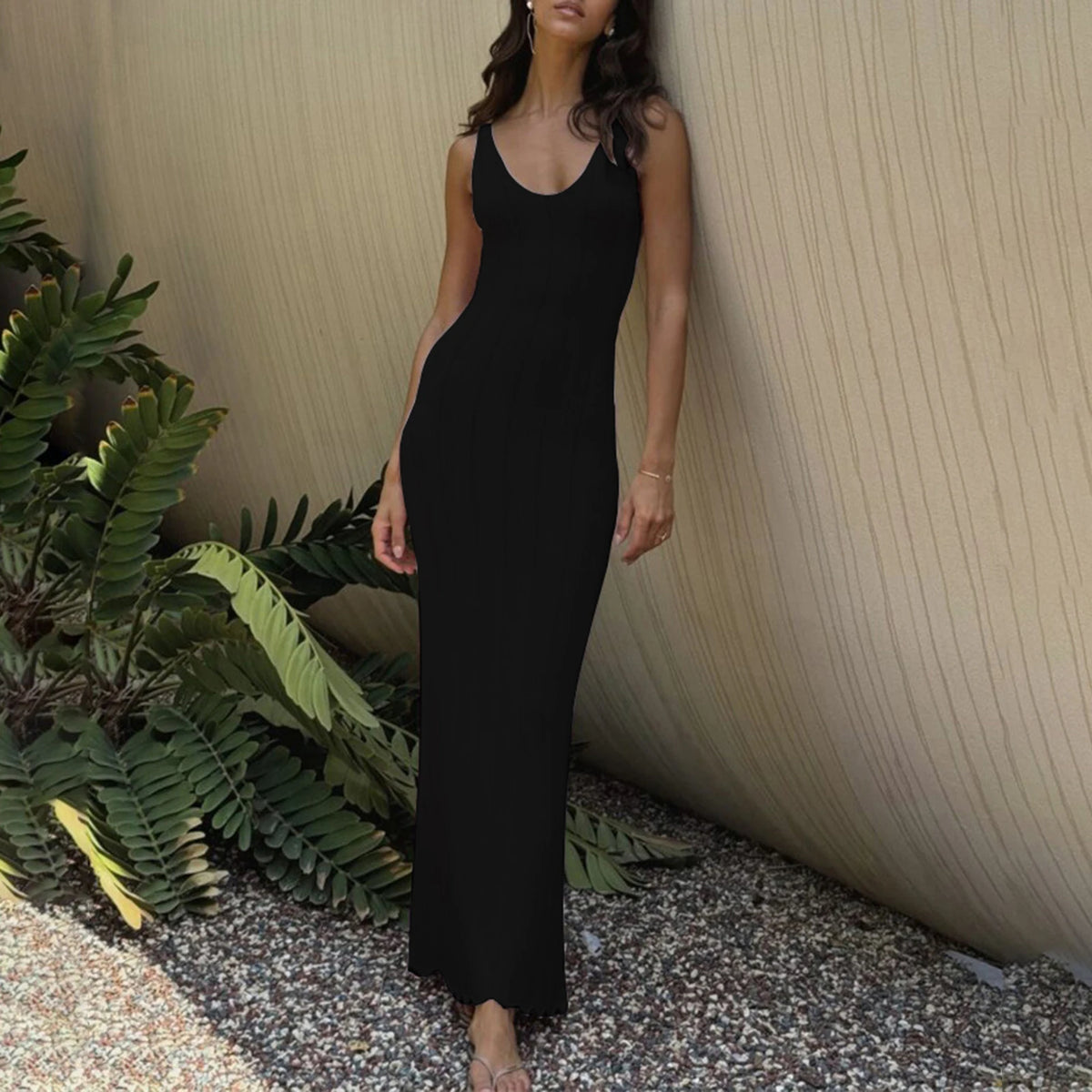Hnewly  Knitted Elegant Women Long Backless Wrap Sexy Club Evening Party Dress Beach Party Summer Holiday Fashion Dress