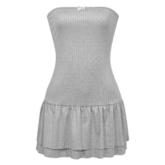 Hnewly Spring New Pure Desire Style strapless Dress Cut off Men's Cake Dress Sexy