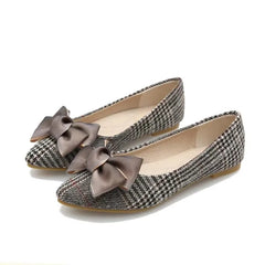 Lunivop  Women Flats Pointed Toe Satin Bow Shoes Spring Breathable Loafers Ladies Slip On Shallow Comfort Single Shoes