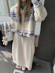 Hnewly  Japanese Style Long Skirt Women Vintage Harajuku Thick Skirt Autumn Winter Solid Streetwear A-line Skirts Aesthetics