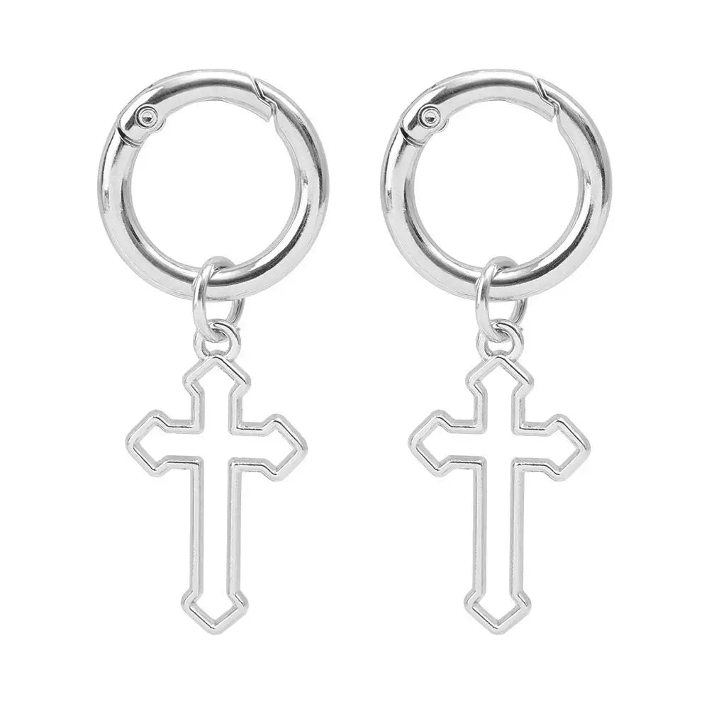 Hnewly  2Pcs New Shoes Accessories Shoes Buckles Shoes Decoration Party Jewelry Boots Snap Hook Metal Punk Big Stars Hearts Pendant