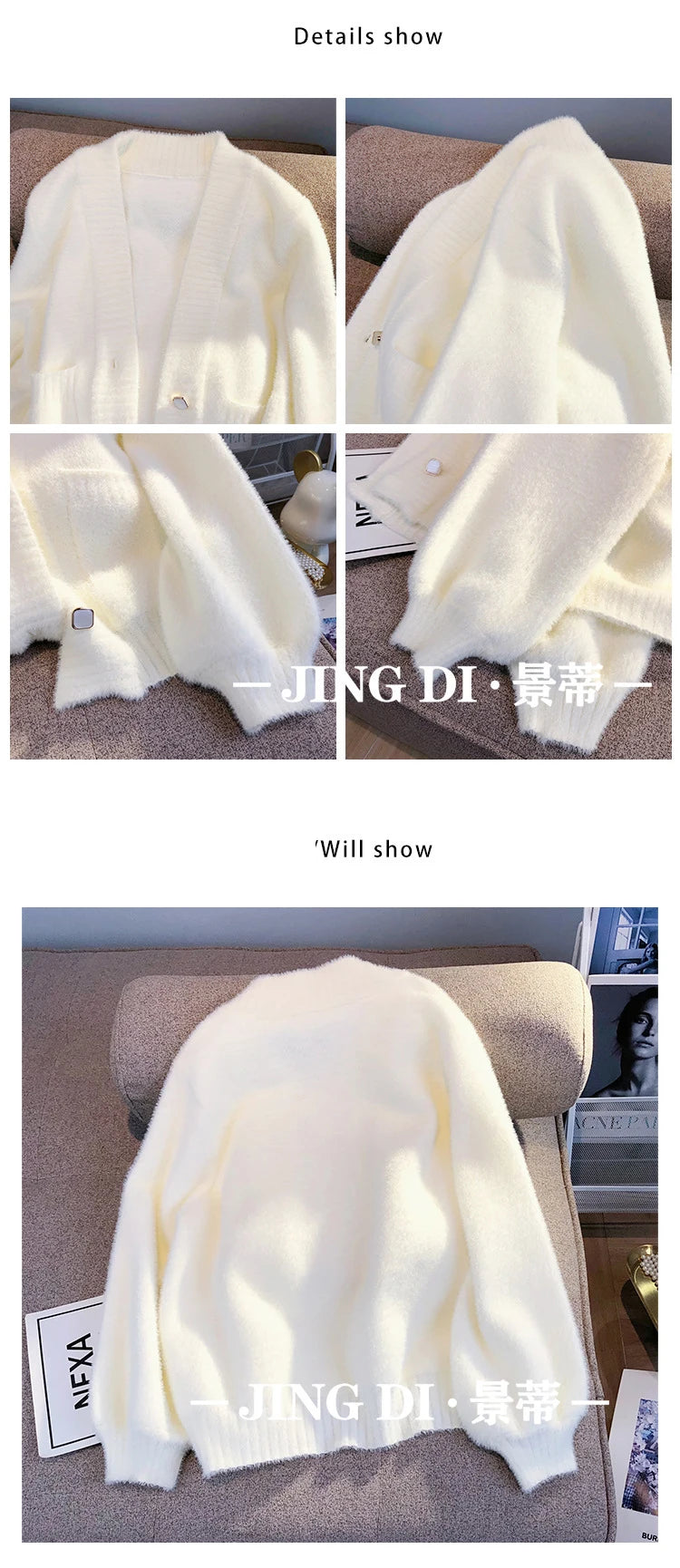 Hnewly  Soft Knitted Sweater Cardigan Coat 2023 New Women Spring Autumn New  Warm Comfortable Long Sleeve V-Neck Fashion Top Coat