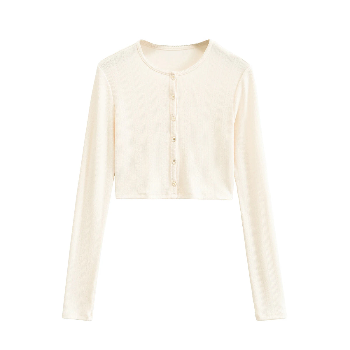 Hnewly  Sexy cardigan women long sleeve top korean knitted cropped sweaters button up pink cardigans for woman new in knitwears preppy