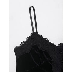 Hnewly  Lace Women's Camis Tops Spring New Fashion Slim V-neck Elegant Women Ball Party Blouse Chic Youth Holiday Tops
