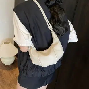 Hnewly  Luxury Minimalist Diaper Bag, Unique Casual Leather Crossbody, Fashionable Trendy Letter Logo Handbag Ladies