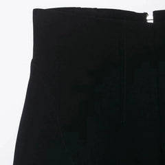 Hnewly  Women's Long Pants Spring New Style Solid Color Zipper Decor High-Waist Pants Commuting Fashion Casual Personalized