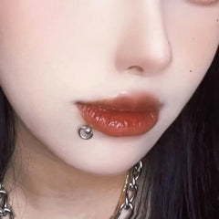 Lunivop  1PC 316L Surgical Steel Labret with Slave Ring Ball Lip Stud Ear Cartilage Tragus Helix Earring Daith Lobe Body Piercing Jewelry