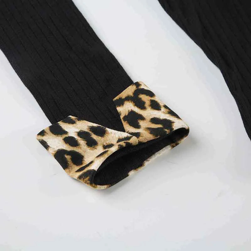 Hnewly y2k Tops Women Fairycore Clothes Sexy Leopard Print Lapel Collar Long Sleeve T Shirts 2000s Grunge Clothing Streetwear