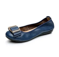Lunivop  New Summer Women cutouts Genuine Shoes Comfortable Buckle Flats Nurse Casual Handmade ballet flats
