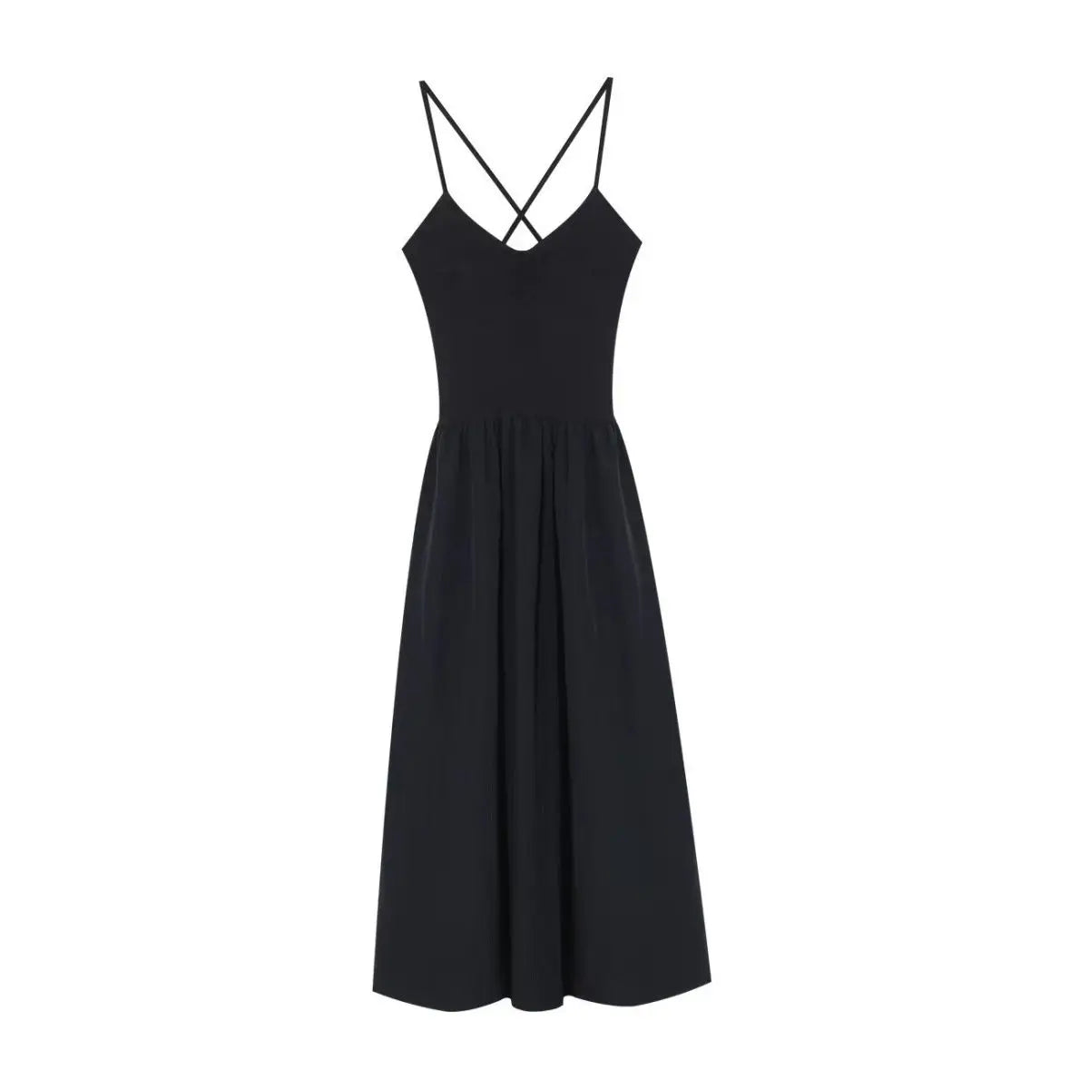 Hnewly Black Halter Dress for Women Backless Sexy Elegant Holiday Summer French Style Chic A-line Party Classic Streetwear New Vestidos