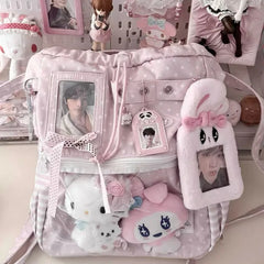 Lunivop  New Polka Dot Pain Bag Handheld Large Capaci oulder Bag for Women Commuting Cosplay Con Adorable Girl Bag