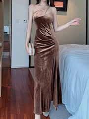 Hnewly club outfits Women Elegant Bodycon Midi Party Dress Sleeveless Slim Vintage Prom Black Vestidos Female Fashion Sexy Club Robe Clothes