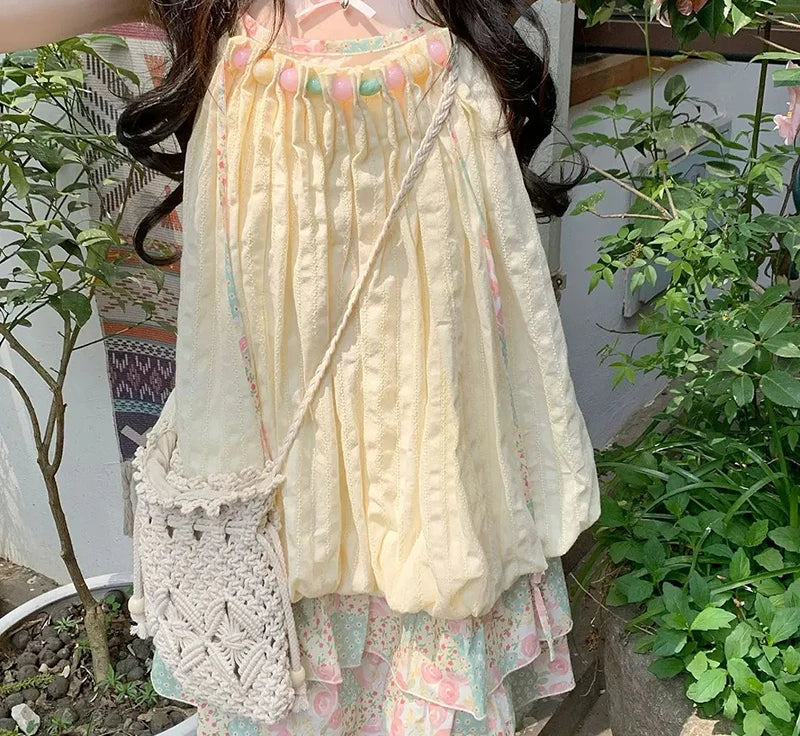 Hnewly Dress for Women Patchwork Chic Casual Pleated Dresses Spring Summer 2025 New Fashion Female Spaghetti Strap Sweet Dress