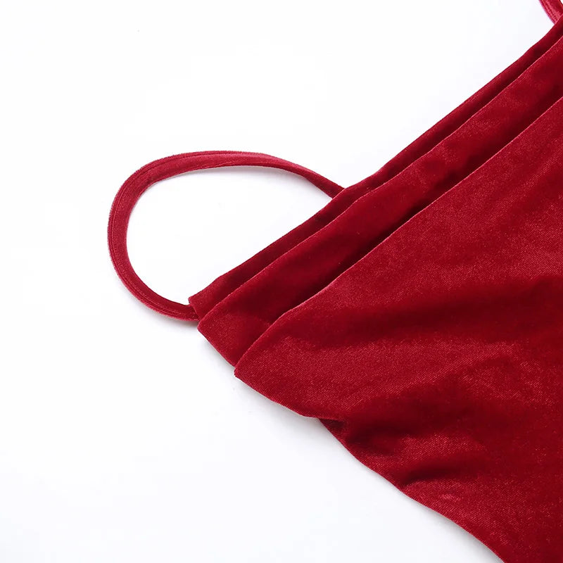 Hnewly Summer Retro Showcase White Red Split Strap Dress, Elegant Slim Fit Celebrity Style Mid length Dress
