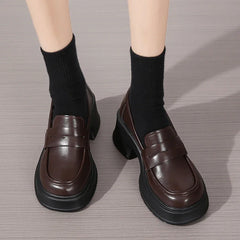 Hnewly  Comemore Women's Loafers New Summer Summer Spring British Style Slip On Platform Shoes Woman Uniform Lolita Shoes Women