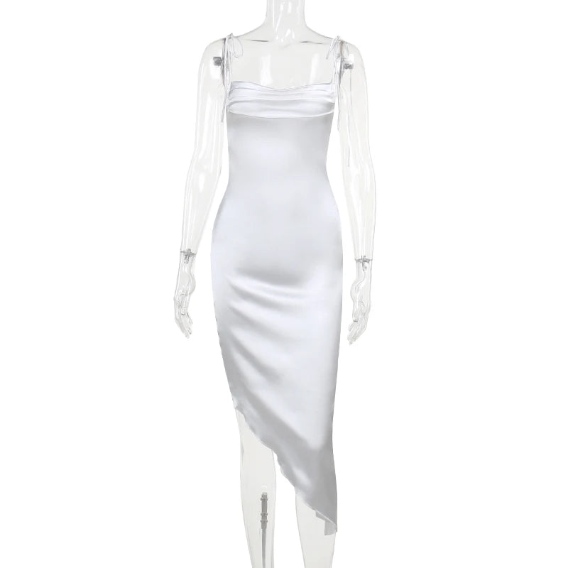 Hnewly Wedding Guest Outfit Summer and Autumn Sexy Elegant Dress Long Adjustable Lace up  Women Evening Party Dress Formal Clothing
