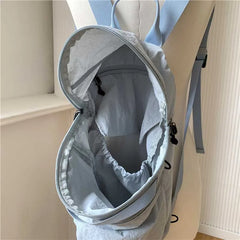 Hnewly  Women's Waterproof Nylon Backpack Lightweight Travel Leisure Fashion Large Capacity Sport Gym Bag With Zipper