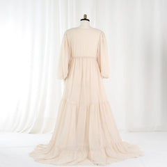 Hnewly  Elegant Maternity Gown for Photo Shoot Pregnant Women Photography Props Studio Pregnancy Outfits Baby Shower Party Dress