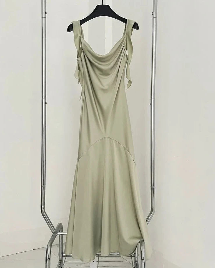 Hnewly Summer Elegant Ruffles Chic Female Midi Dresses New Classic Solid Color Fashion Chiffon Simple Casual S-L Women Dresses