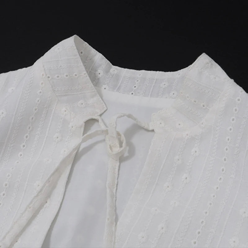 Hnewly y2k Tank Top Women Summer Clothes White Flower Embroidery Mock Neck Front Cutout Sleeveless T Shirt Vest Streetwear