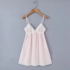 Hnewly  Sexy evening dresses for women ecening party Summer dresses women flower v neck white dress elegant vintage dresses pink
