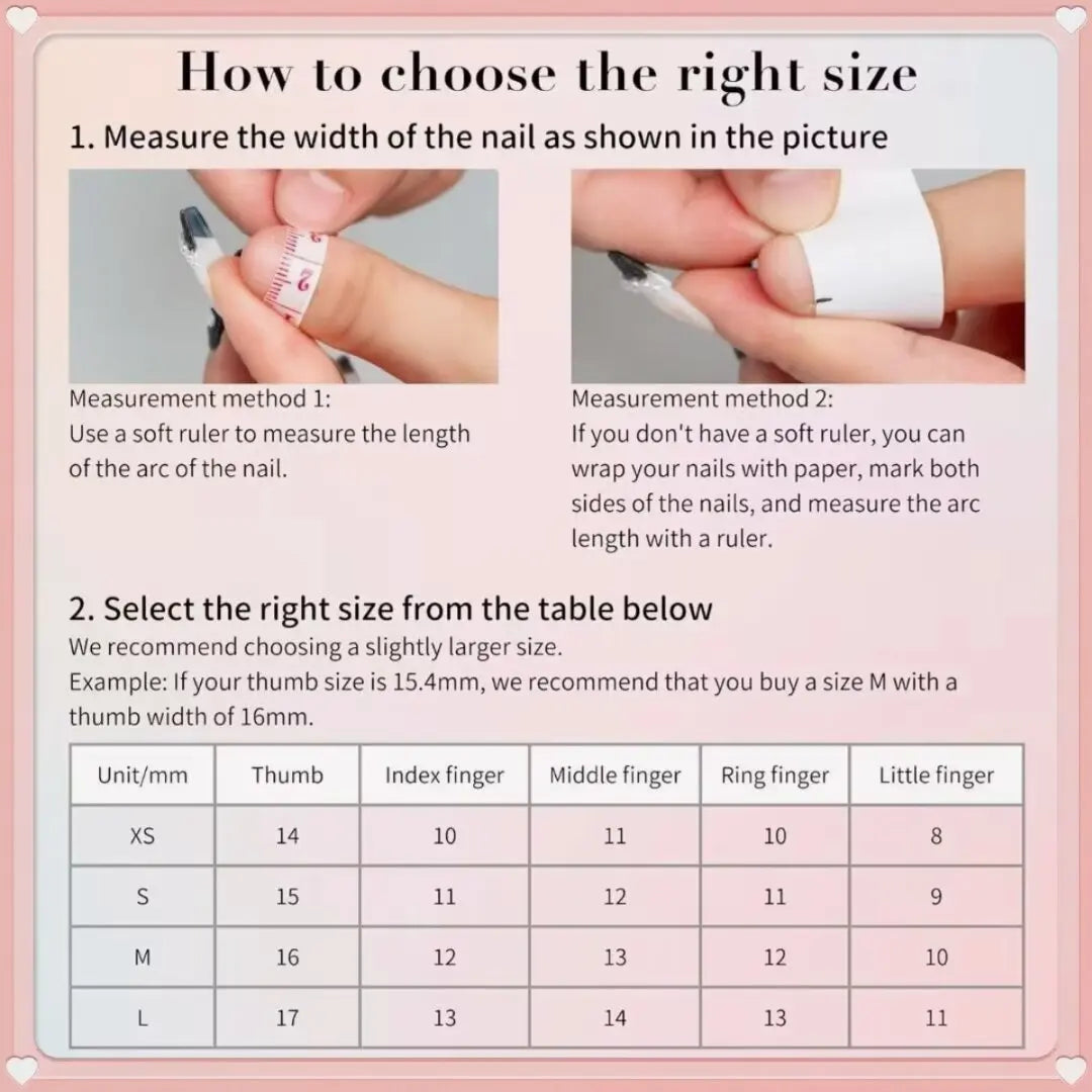 Hnewly French Handmade Manicure Medium Almond Fake Nails Elegant & Minimalist  Nails Press On Nails Design with Adhesive Nail File Set
