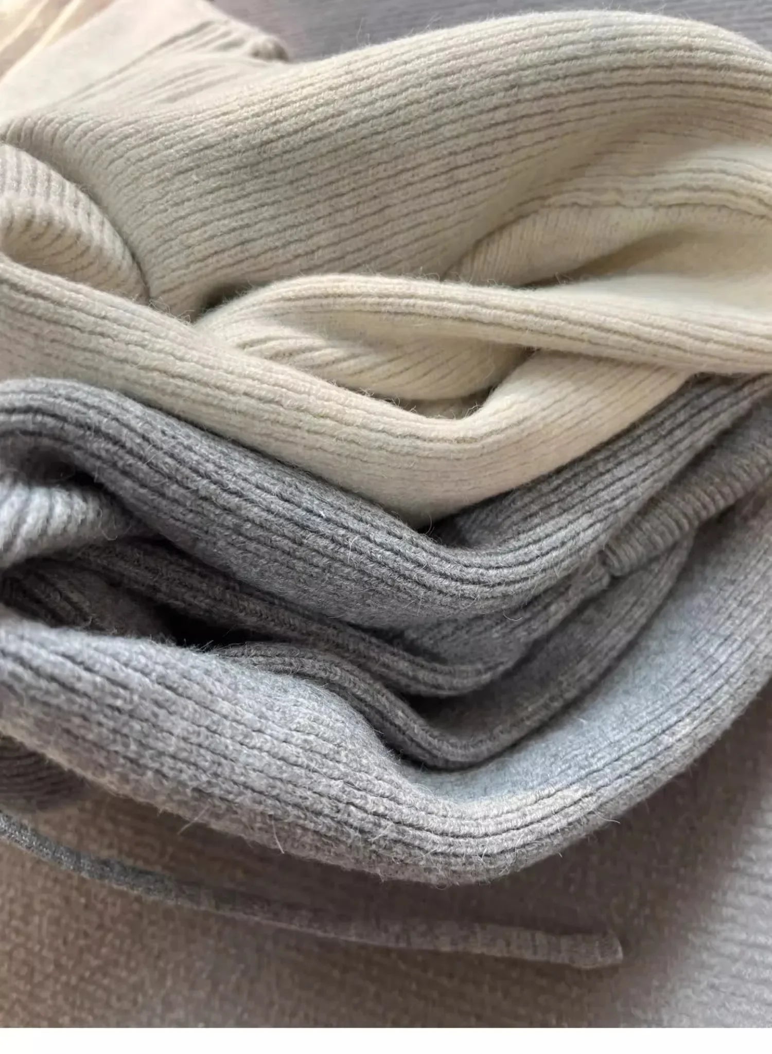 Hnewly Gray Hooded Sweater Coat Autumn Winter Double Zipper Long Sleeve Loose Fashion Korean Soft Thickened Knitted Tops Coats