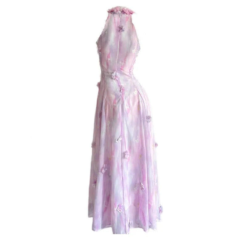 Hnewly Fashion Patchwork Slim Dress Women's Round Neck Sleeveless Casual A Line Dresses 2025 Summer New Tide