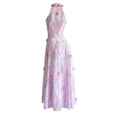 Hnewly Fashion Patchwork Slim Dress Women's Round Neck Sleeveless Casual A Line Dresses 2025 Summer New Tide