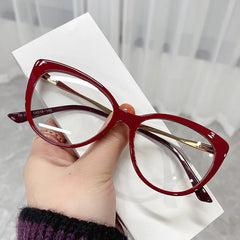 Lunivop  Fashion Cat Eye Optical Glasses Frames Women Vintage Clear Lens Optical Eyeglasses Frame Prescription Spectacle Frames