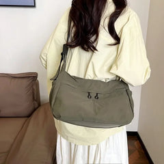 Hnewly  Minimalist Elegant Crossbody Bag For Business Women With Solid Color And Unique Letter Logo