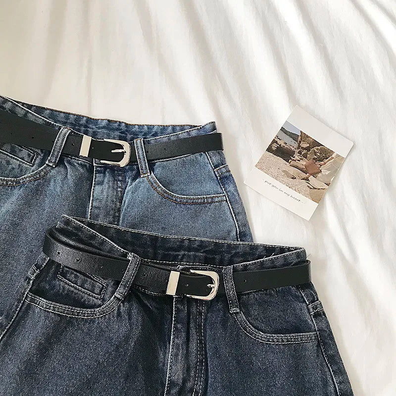 Hnewly  Versatile High Waisted Denim Shorts Summer 2025 New  Rolled Edges Loose Wide Leg Hot Pants Minimalist Women's Beach Pants