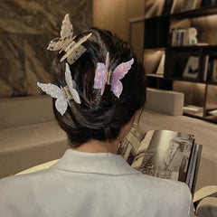 Lunivop  New Vintage Acetate Hair Claw Clip Sweet Butterfly Hair Clip Hairpin Barrettes Trendy Hair Accessories Barrettes for Women Girls