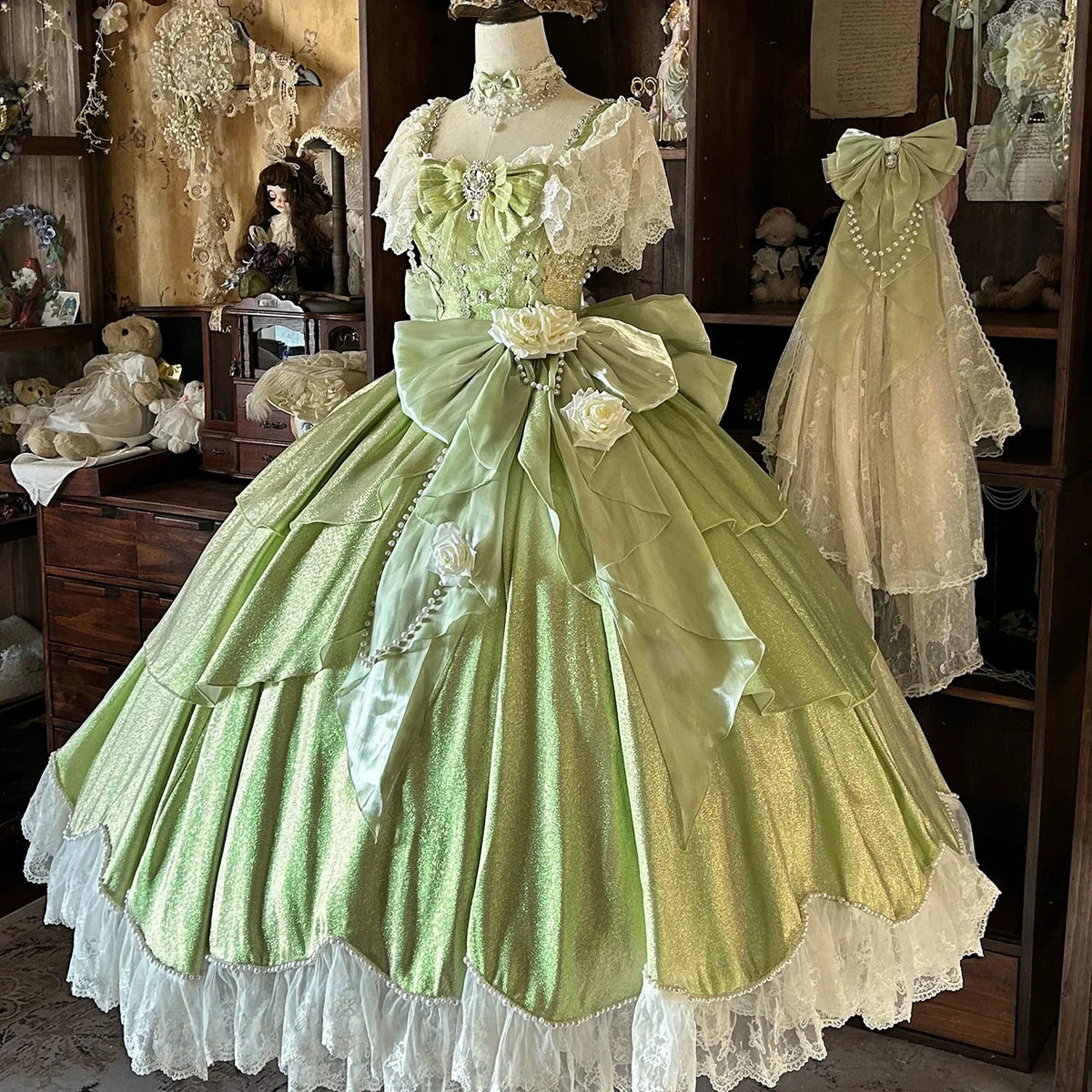 Hnewly  Gorgeous High-End Light Luxury Original Lolita Evening Dress Sweet Cute Girl Birthday Coming-of-Age Ceremony Princess  Dress